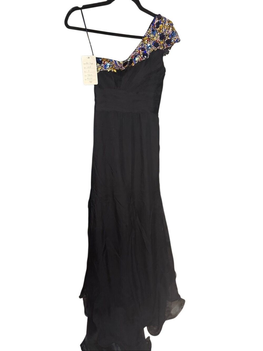 Mac Duggal Embellished One Shoulder Formal Gown Women’s Size 4 - Picture 5 of 5
